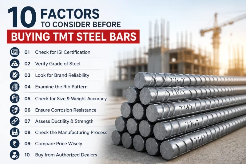 Buying TMT Steel Bars? 10 Things to Check | Shirdi TMT Bars